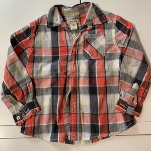 Cherokee Boys Long Sleeved Button Up Shirt